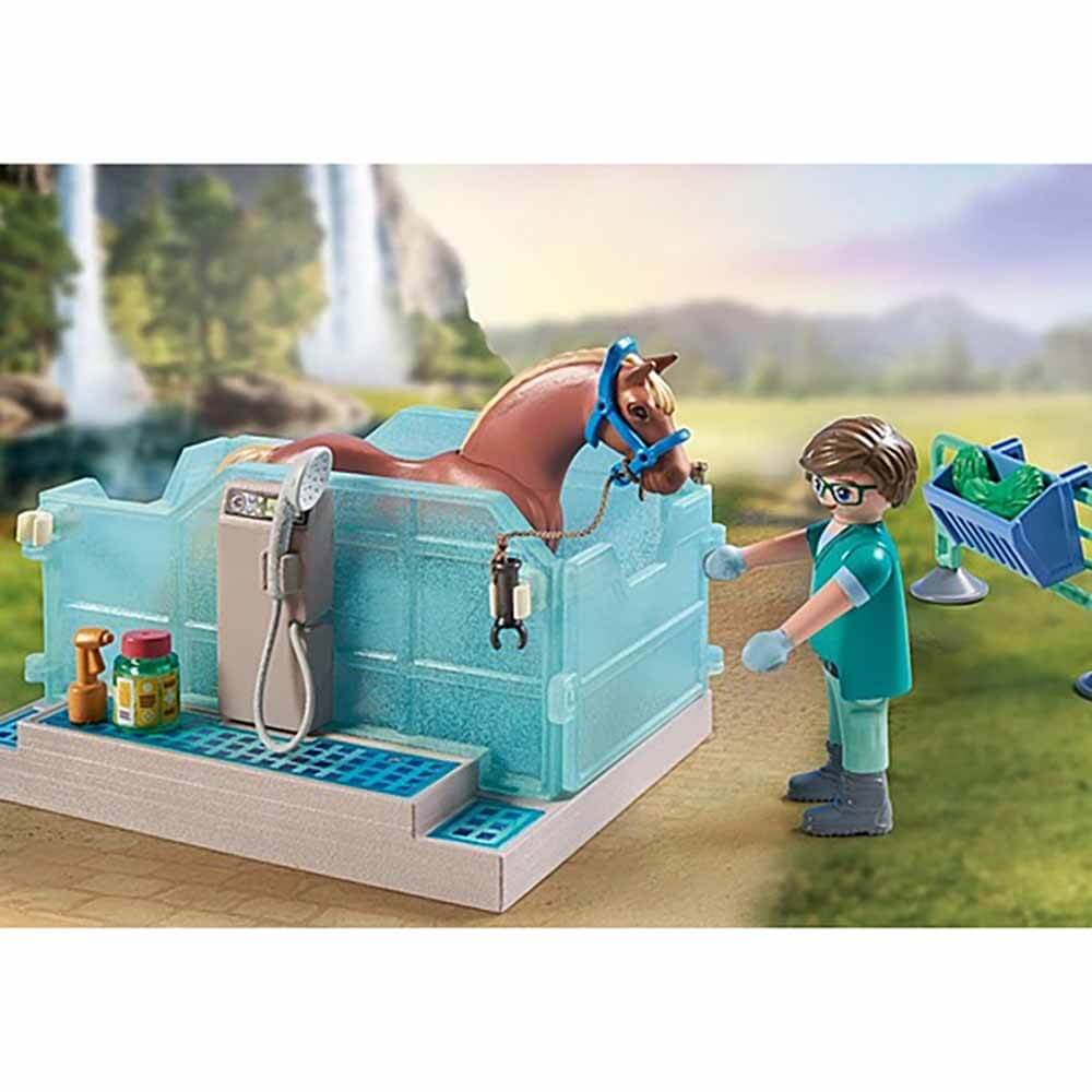 PLAYMOBIL Riding Therapy and Veterinary Practice Playset