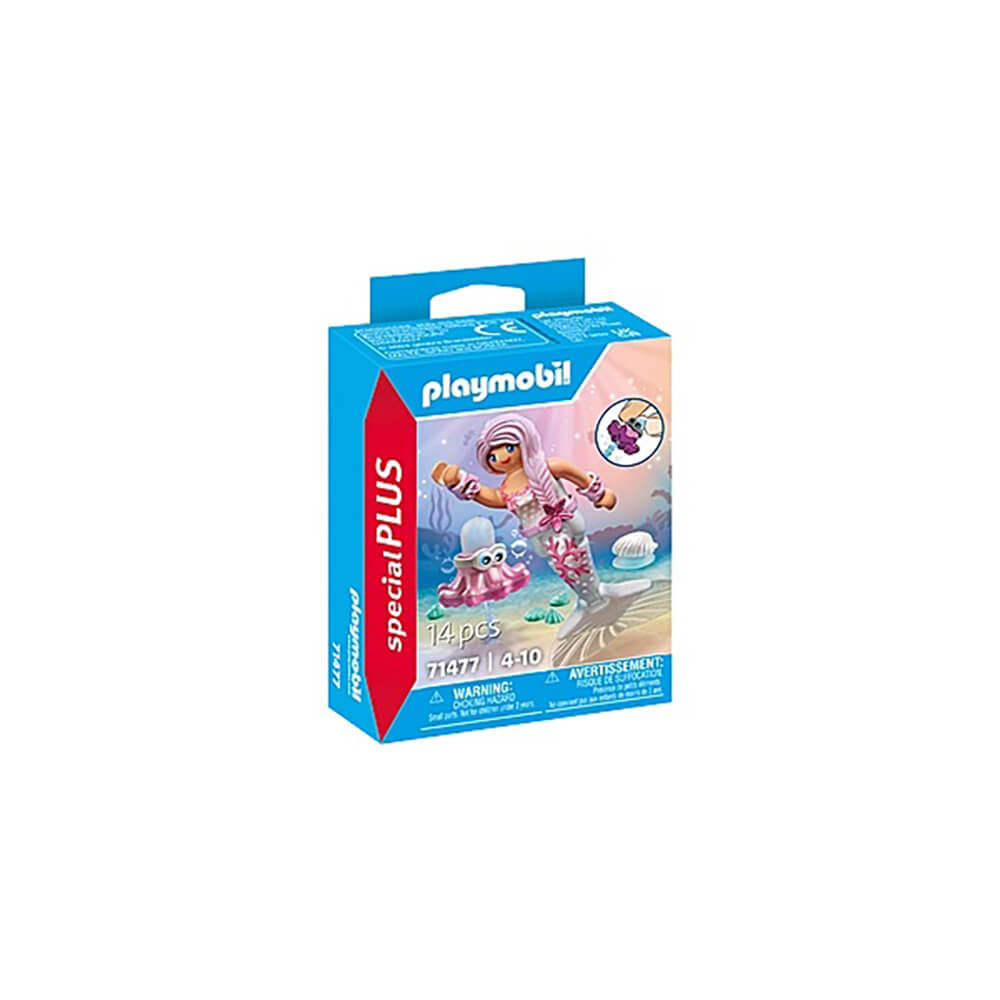 Front packaging image of Playmobil Special PLUS Mermaid with Octopus Figure