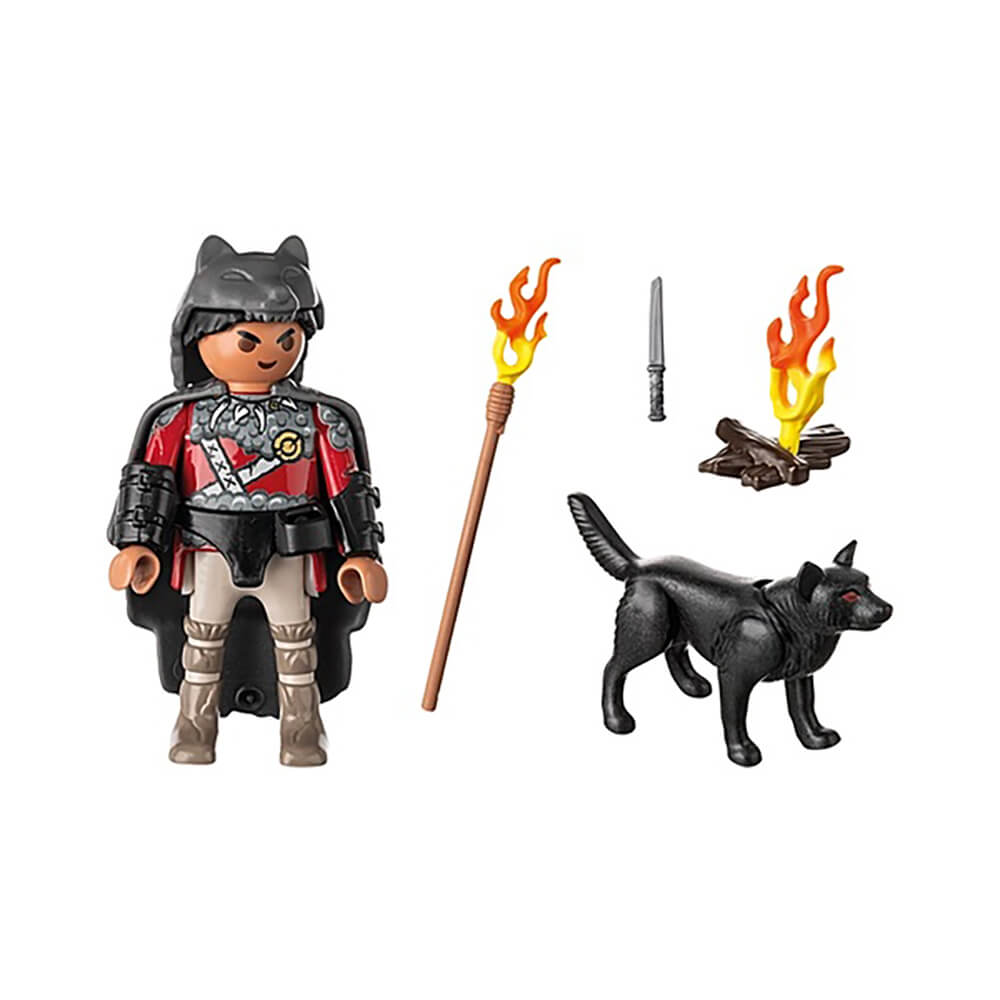 Playmobil Special PLUS Warrior with Wolf History Figure