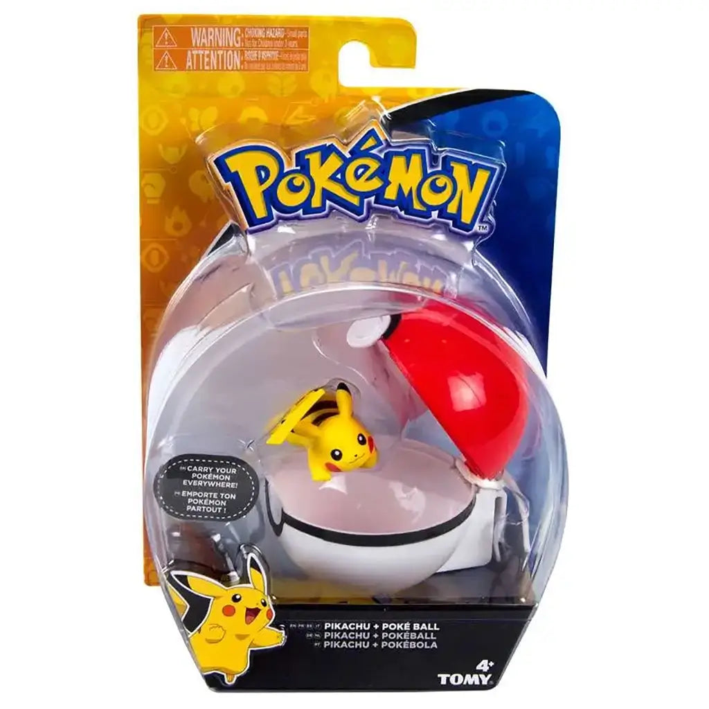 Pokemon Clip and Carry Pikachu and Pokeball Figure Set