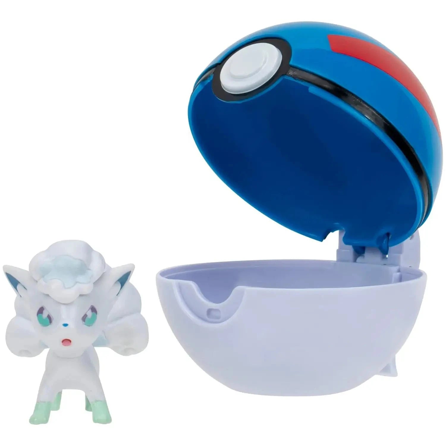 Pokemon Clip 'N' Go Alolan Vulpix and Great Pokeball Figure Set