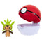 Pokemon Clip 'N' Go Chespin and Pokeball Figure Set