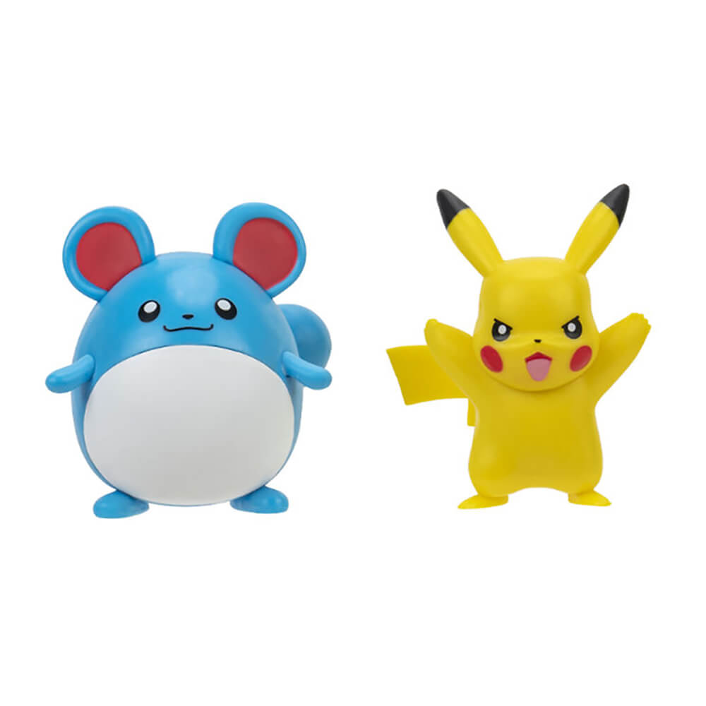 Pokemon Pikahcu and Marill 2 Inch Battle Figure Pack