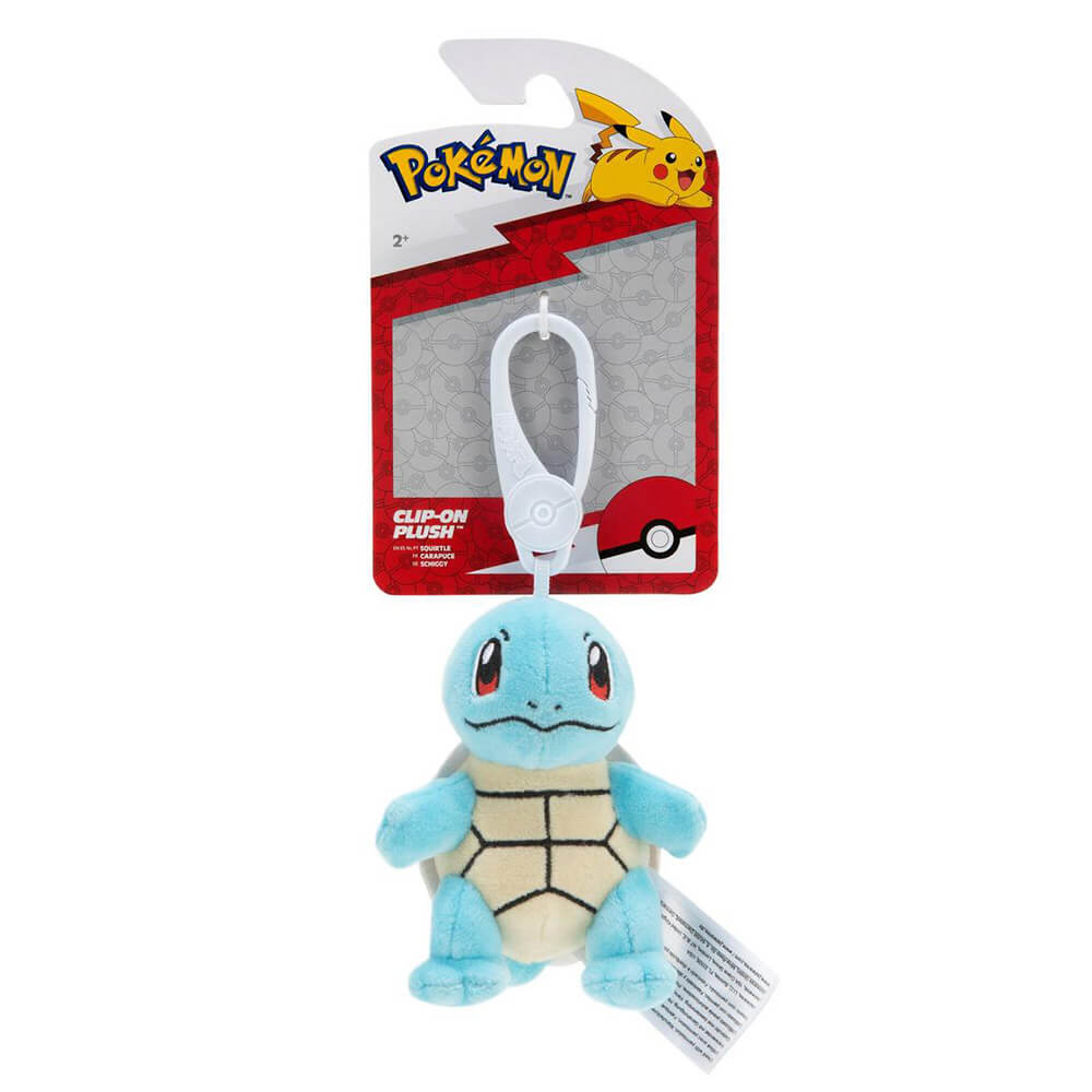 Pokemon Squirtle Clip-On 5 Inch Plush
