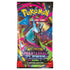 Bright multicolor Pokémon trading card booster pack with smooth reflective foil material, tall rectangular sleeve featuring Charizard artwork, part of Mega Evolution Phantasmal Flames set on a neutral backdrop.