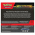 Pokemon Trading Card Game Mega Evolution booster box back packaging with bold red and black design, featuring Mega Lucario ex, Mega Gardevoir ex, and game expansion details.