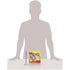 Pokémon TCG Pokémon Day 2026 Collection box appears in yellow and orange packaging beside a gray human silhouette, showing a product height of 7.9 inches or 20.07 cm.