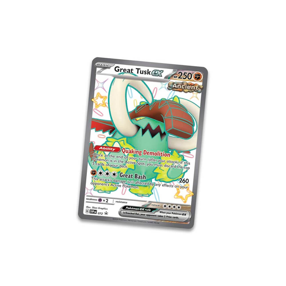 Pokemon TCG Scarlet and Violet Paldean Fates Great Tusk Tin – Maziply Toys