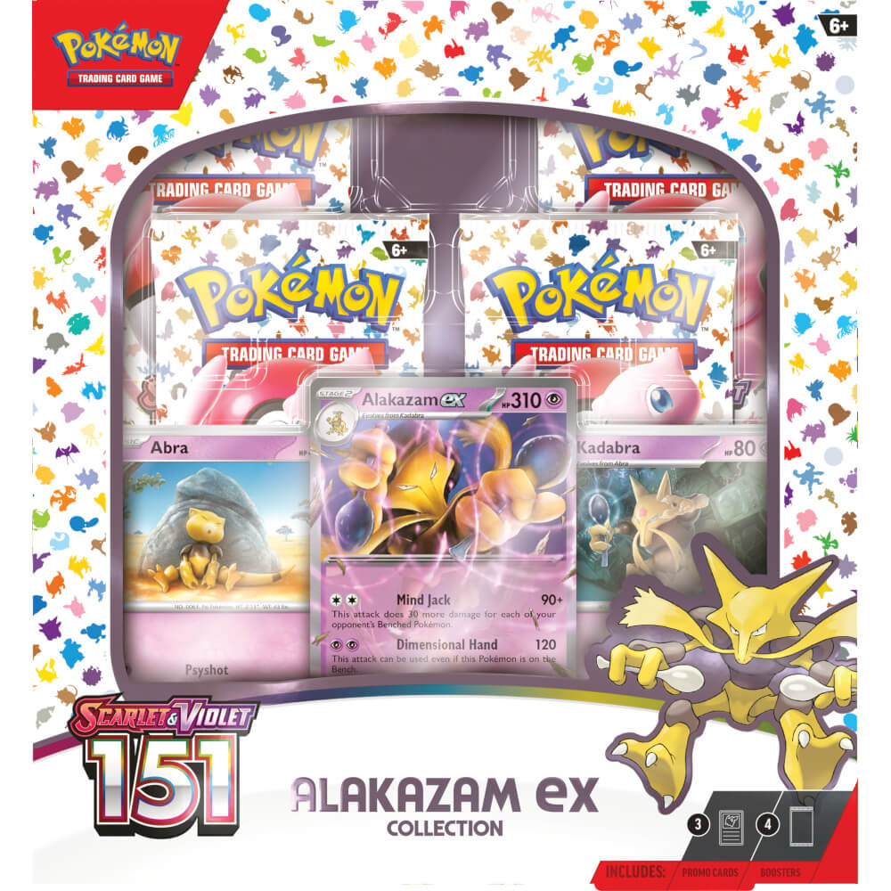 Photo of the packaging of Pokemon TCG Scarlet & Violet 151 Collection Alakazam EX