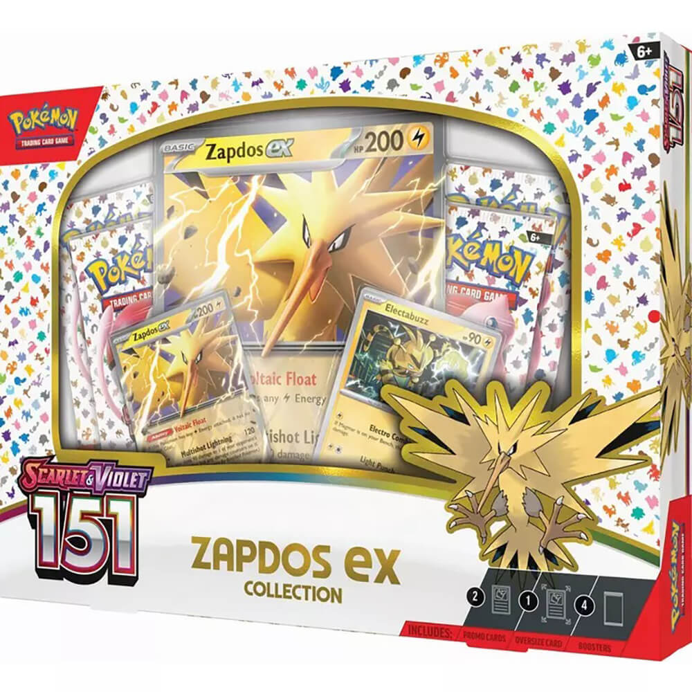 Side view image of the packaging Pokemon TCG Scarlet & Violet 151 Collection (Zapdos EX)