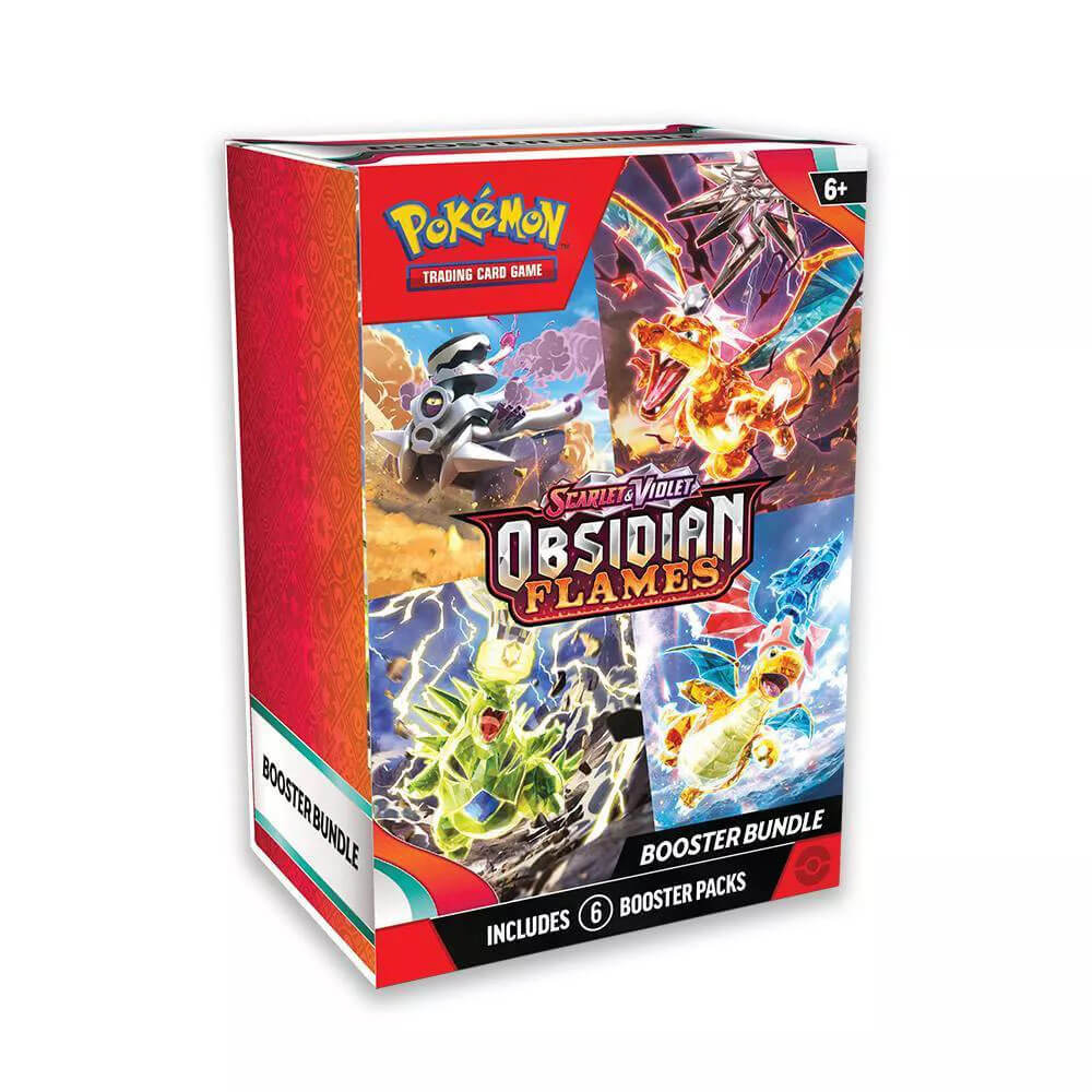 Pokemon TCG Scarlet & Violet-Obsidian Flames Booster Bundle (6 Packs) front of the box