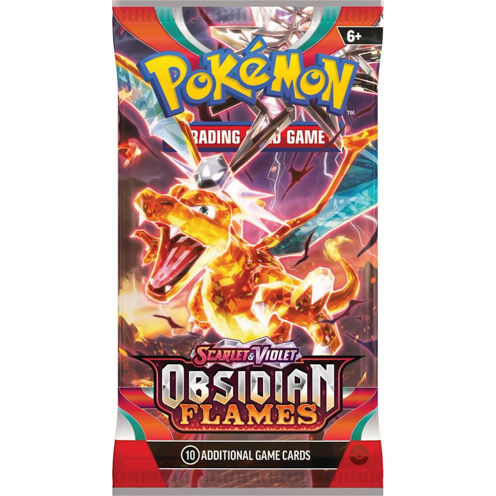 pack from the Pokemon TCG Scarlet & Violet-Obsidian Flames Booster Display Box (36 Packs)