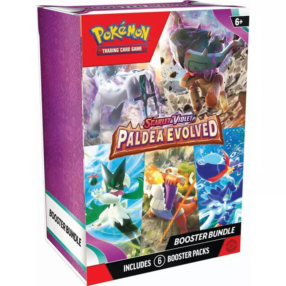 Pokemon TCG Scarlet & Violet-Paldea Evolved Booster Bundle (6 Packs)