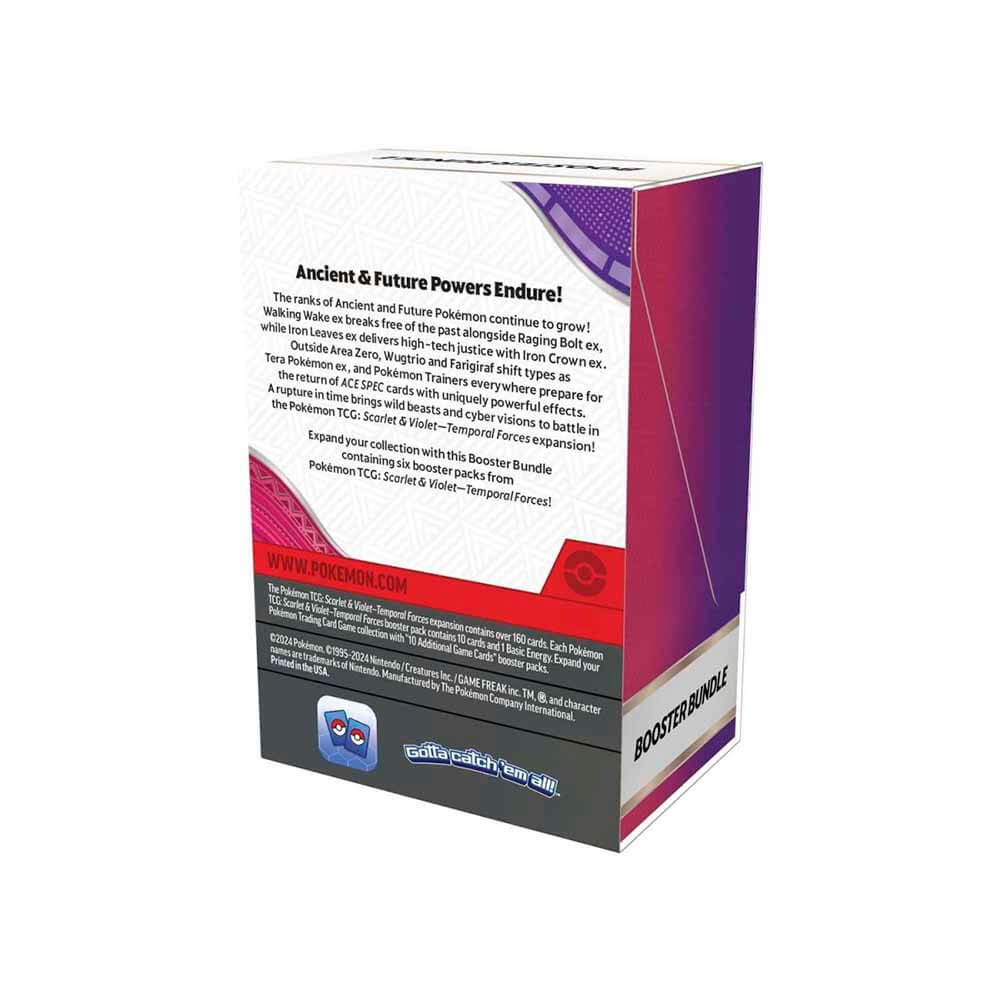 pokemon tcg temporal forces booster box Pokemon TCG Scarlet & Violet Temporal Forces Booster Bundle (6 Packs) – Maziply Toys