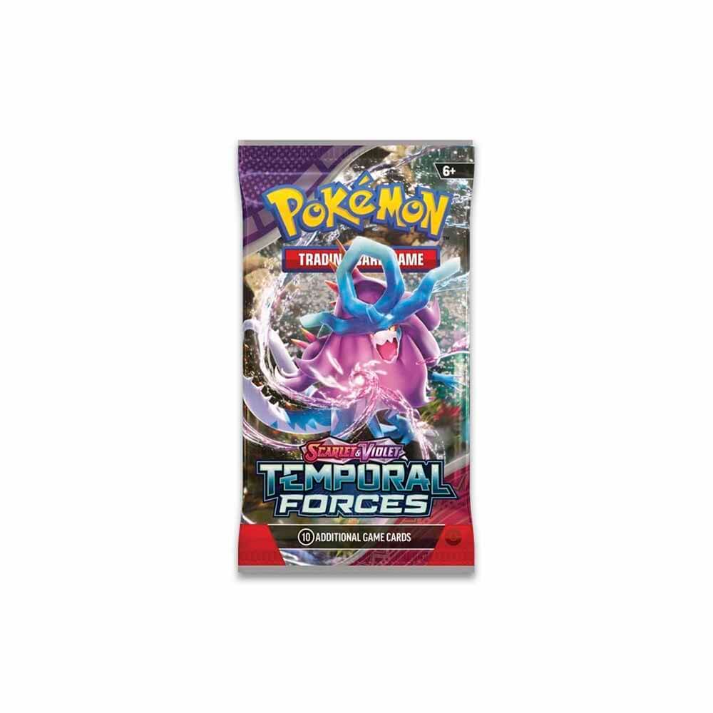 Pokemon TCG Scarlet & Violet Temporal Forces Booster Pack (10 Cards) Maziply Toys Pokemon TCG Scarlet & Violet Temporal Forces Booster Pack (10 Cards) Maziply Toys