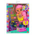 Polly Pocket Momma Monkey & Baby compact playset in pink packaging with heart graphics, featuring mini dolls, animals, furniture, and colorful accessories inside.Polly Pocket Momma Monkey & Baby compact playset in pink packaging with heart graphics, featuring mini dolls, animals, furniture, and colorful accessories inside.