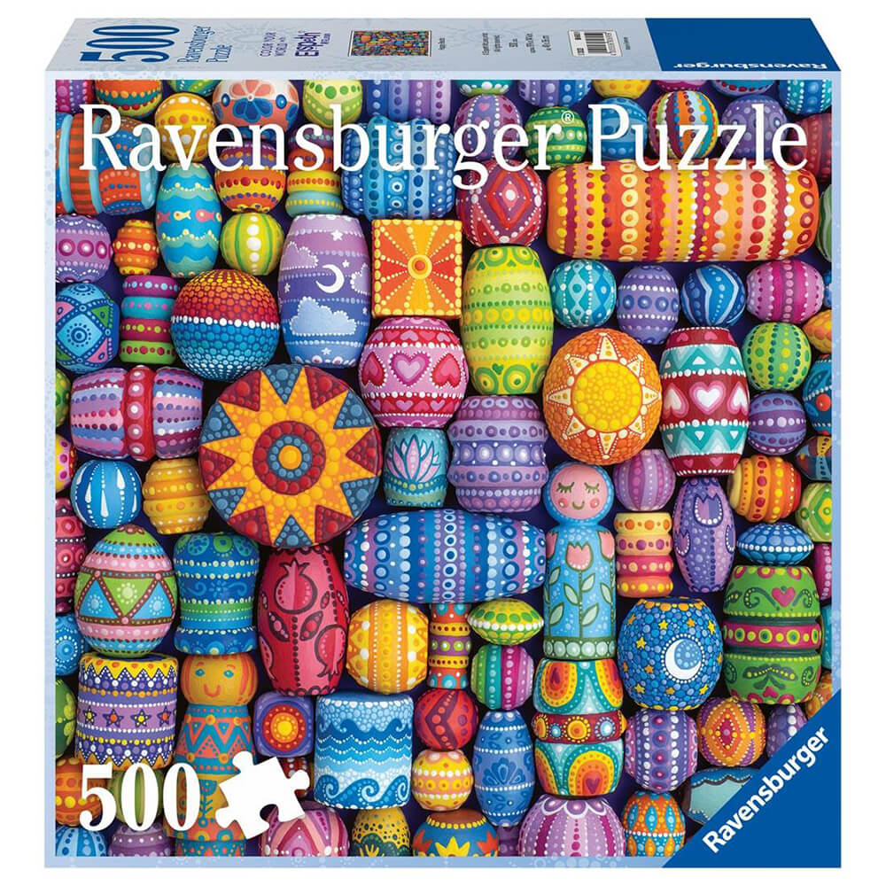 Ravensburger Color Your World Series Happy Beads 500 Piece Puzzle Set