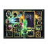Completed Ravensburger Disney Villainous Maleficent puzzle artwork featuring gold-framed scenes, glowing green magic, and Maleficent as the central villainous figure.