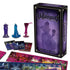 Disney Villainous Wicked to the Core game set displayed with box, villain movers, cards, and boards, featuring playable villains Hades, Evil Queen, and Dr. Facilier with expansion use.