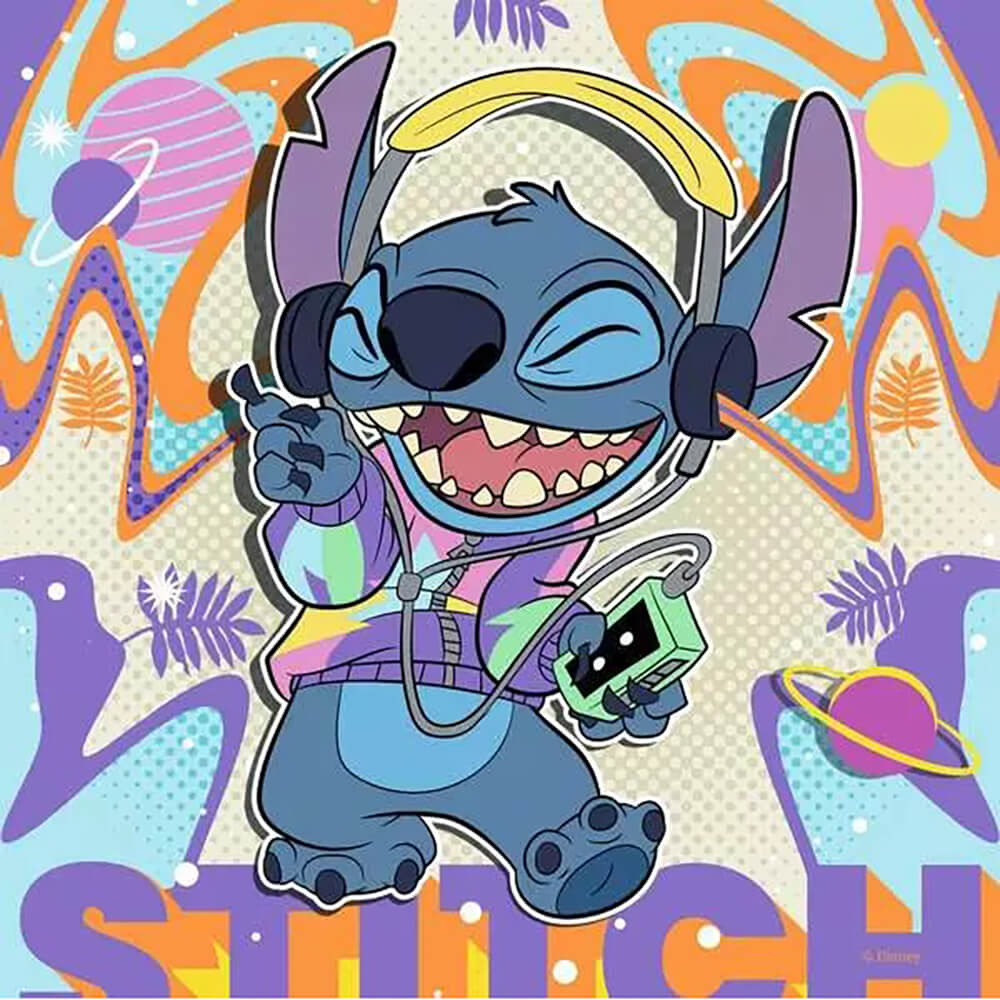 Ravensburger Disney's Stitch Play the Day Away 3x49 Piece Puzzle Set