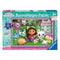 Ravensburger Gabby’s Dollhouse 35-piece puzzle box featuring Gabby with cat ear headband playing guitar alongside animated cat friends outside a pastel dollhouse.
