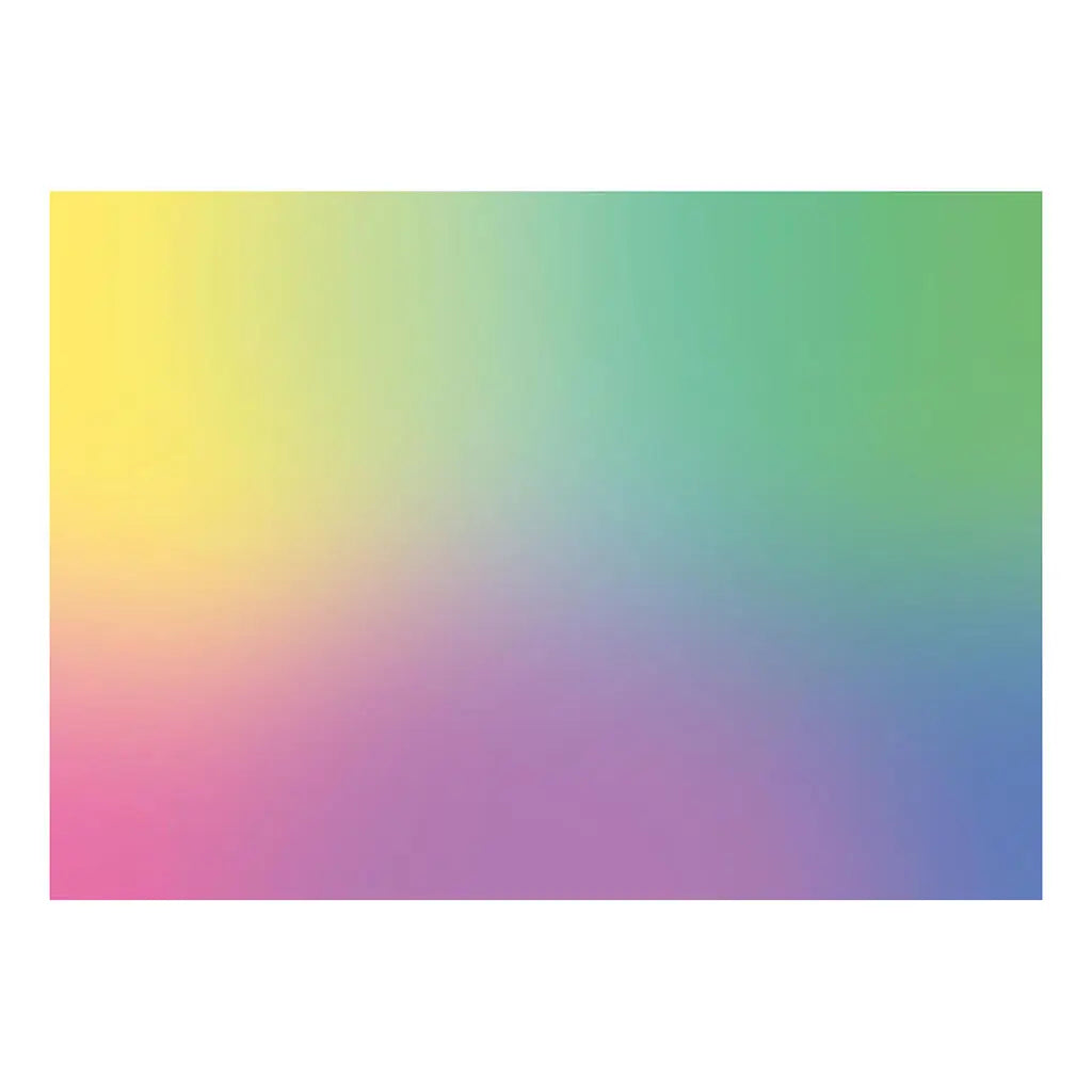 Completed Ravensburger Krypt gradient puzzle shows a seamless circular spiral of 631 pieces blending rainbow hues, designed for advanced puzzle enthusiasts.