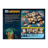 Back of Ravensburger 3D Labyrinth box with detailed instructions, dragon illustration, and photo of raised maze setup, explaining game mechanics like search, shift, move, and retrieve.