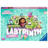 Front of Gabby’s Dollhouse Junior Labyrinth game box by Ravensburger, featuring Gabby and cat characters in a bright, kid-friendly maze-themed design.