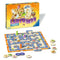 Ravensburger Labyrinth Junior board game setup showing maze tiles, treasure tokens, and colorful playing pieces, alongside the illustrated box featuring magical characters.