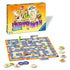 Ravensburger Labyrinth Junior board game setup showing maze tiles, treasure tokens, and colorful playing pieces, alongside the illustrated box featuring magical characters.