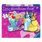 Front of Ravensburger 24-piece Disney Princess puzzle box showing Ariel, Rapunzel, Cinderella, and Belle with age recommendation and puzzle branding.