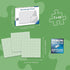 Ravensburger Sonic 3x49 puzzle dimension chart shows three 8.5 x 8.5 inch puzzles, each with 49 pieces, and box size of 11 x 7.5 inches with Softclick technology logo.