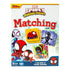Front of Marvel Spidey and His Amazing Friends matching game box with Disney Junior branding, featuring Spider-Man, Ghost-Spider, and Black Panther character tiles.