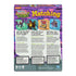Teenage Mutant Ninja Turtles Matching Game box back with colorful brick wall background, character cards including pizza, April, and villains, plus instructions in English, French, and Spanish.