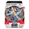 Rubik’s Tracks Star Wars The Mandalorian 3D gravity maze features a clear plastic spherical puzzle with blue, tan, and copper tracks, enclosed in branded retail packaging on a white background.
