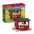 Schleich Farm World Dog Kennel with Golden Retriever