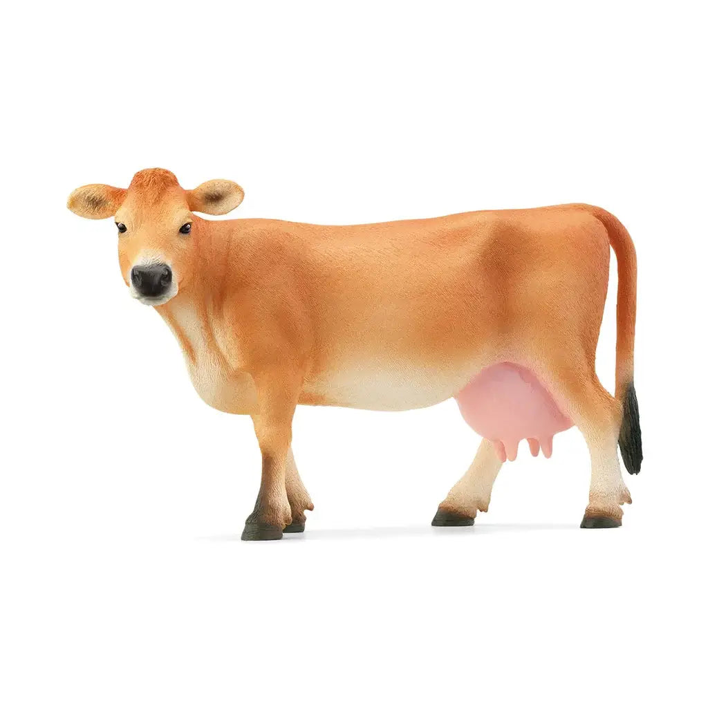 Schleich Farm World Jersey Cow Figure shown from the side.