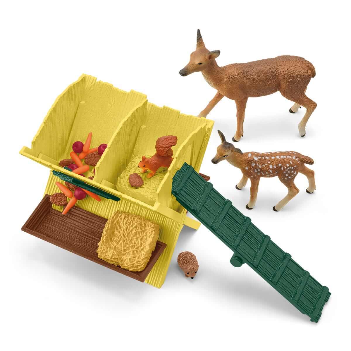 Schleich Farm World Feeding the Forest Animals Set