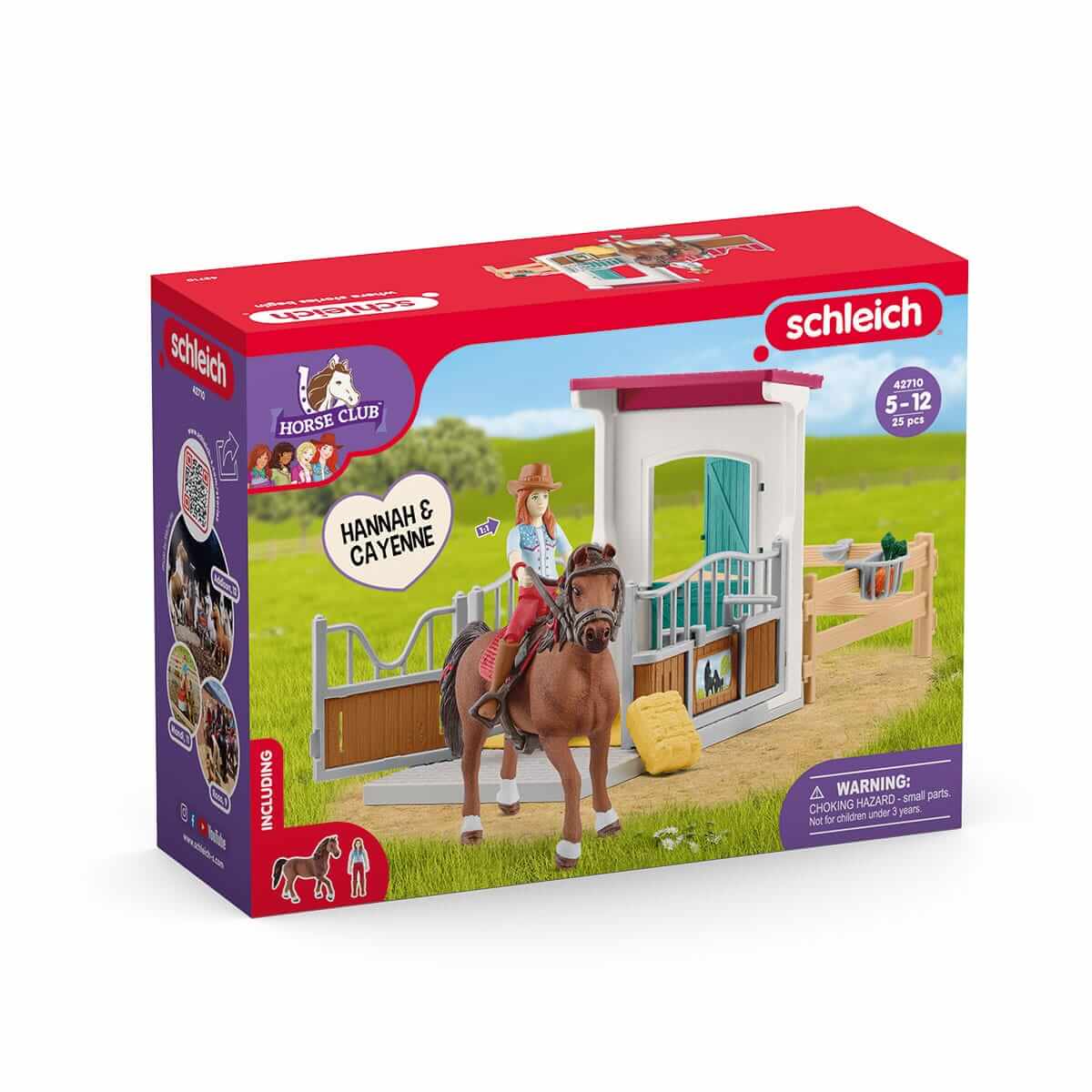Schleich Horse Club Horse Box with Hannah & Cayenne Set