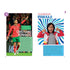 Sports-and-media record page featuring pro soccer player in red kit celebrating on field next to young video creator posing before blue spiral backdrop, with text blocks detailing milestones.