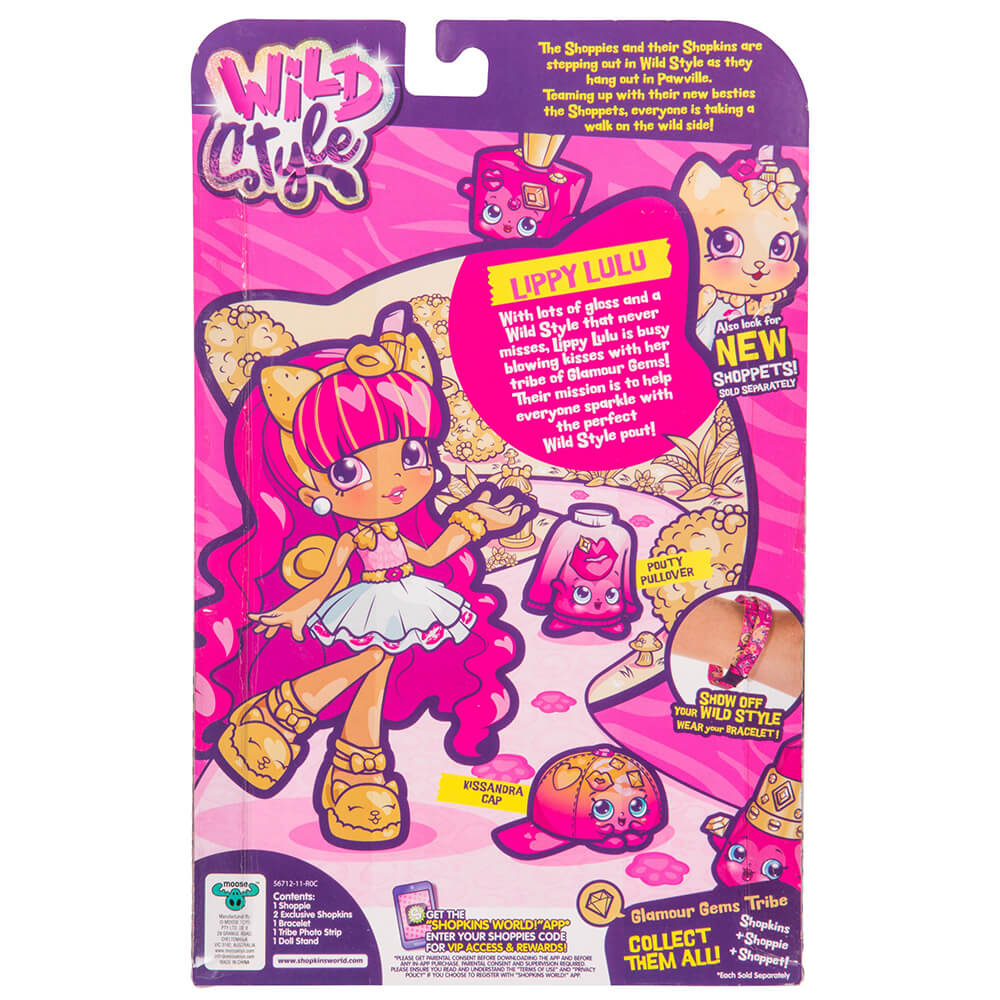 Shopkins Shoppies Wild Style Lippy Lulu Doll