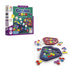 Smart Games Genius Gems package shows game components with jewel-like hexagon pieces, dice, and dual trays, emphasizing 10,000+ combinations and STEM benefits.