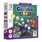 Smart Games Genius Gems box with green background displays jewel-shaped hexagonal pieces, dice, and red and black trays, highlighting this competitive puzzle game.