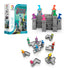 Smart Games Tower Stacks box shows a tall gray castle with colorful flags, advertising 80 challenges for one player ages eight to adult, themed around castle-building fun.