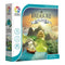 Smart Games Treasure Island box and puzzle board featuring a ship sailing toward an island with forests, mountains, and a hidden temple, offering 80 single-player challenges.