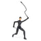 Selina Kyle action figure in articulated black costume posed in combat stance, holding a whip raised in one hand and a silver knife in the other, ready for action.