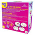 Spot It! Disney Princess card game package back features magenta and light blue cardboard with multilingual matching-game instructions, symbol card examples, logos, and tin artwork.