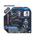 Back of Star Wars Mission Fleet AT-RT Ambush packaging showing toy dimensions, Tech figure, and launcher features, with Hasbro and Disney logos displayed at the bottom.