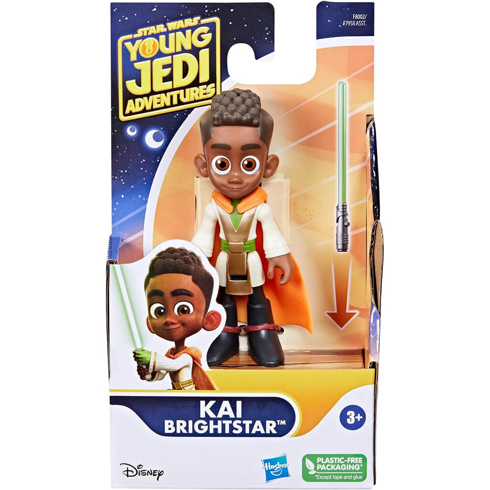 Star Wars Hasbro Young Jedi Adventures, Action Figure di Kai Brightstar, Giocattoli Scala da 10 cm per Bambini e Bambine Star Wars Hasbro Young Jedi Adventures, Action Figure di Kai Brightstar, Giocattoli Scala da 10 cm per Bambini e Bambine
