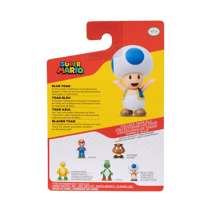 Super Mario Blue Toad 2.5-Inch Figure